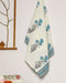 Blue Buta Print Waffle Cotton Towel (TWL19)